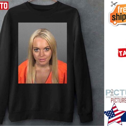 Iconic Mugshot Lindsay Lohan Sweater