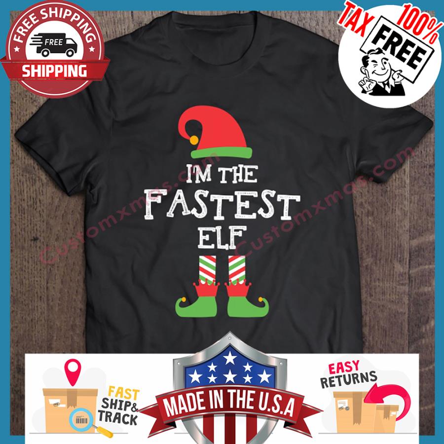 Im The Fastest Elf Christmas sweater