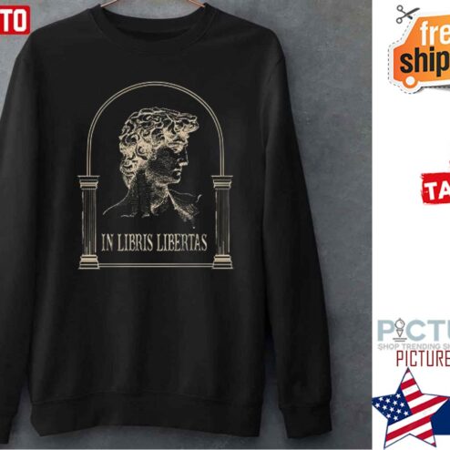 In Libris Libertas Dark Academia Greek Statue Renaissance Shirt