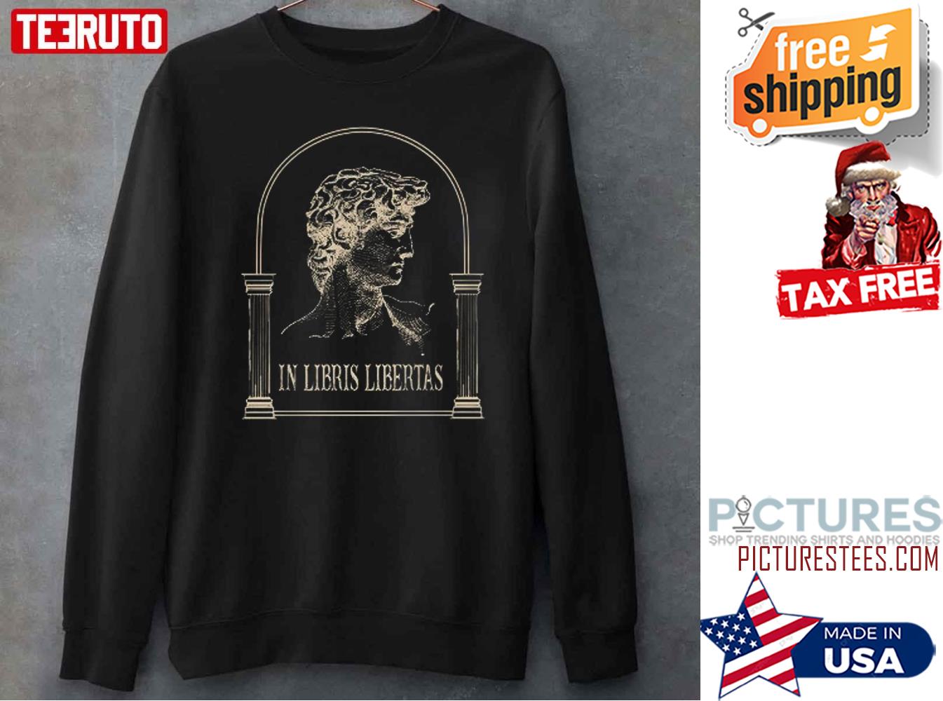 In Libris Libertas Dark Academia Greek Statue Renaissance Sweatshirt