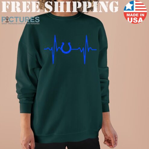 Indianapolis Colts Heartbeat American Football Team Sweater