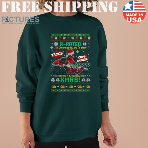 It’s Christmas And I’m After Tacos Christmas Deadpool Sweater