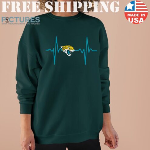 Jacksonville Jaguars Heartbeat American Football Team Sweater