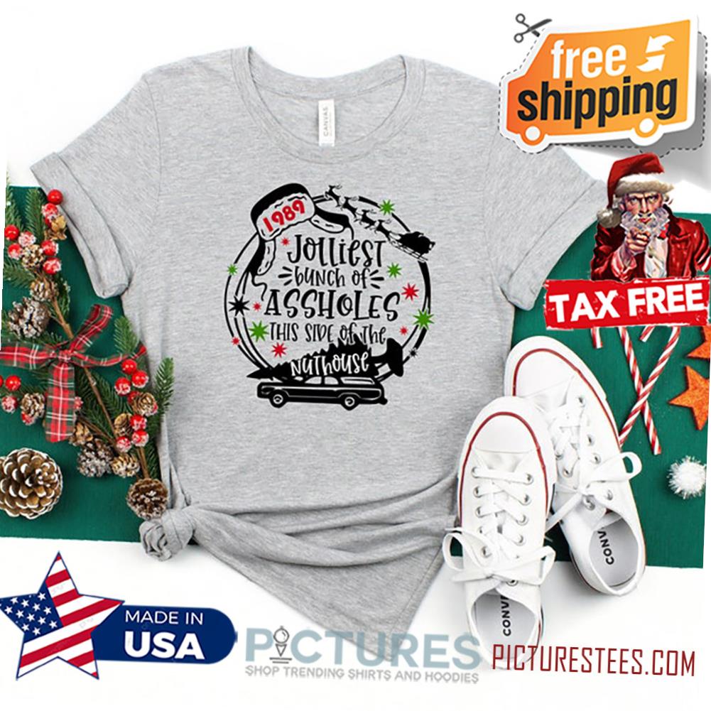 Jolliest Bunch of Assholes Shirt This Side of The Nuthouse Sweatshirt, Christmas Sweatshirt, Funny Christmas, Rude Shirts, Christmas 2021