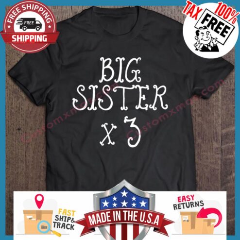 Kids Big Sister X3 hoodie