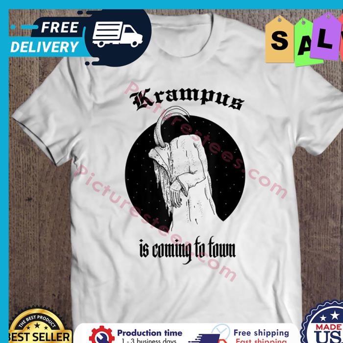 Krampus is coming to town christmas shirt