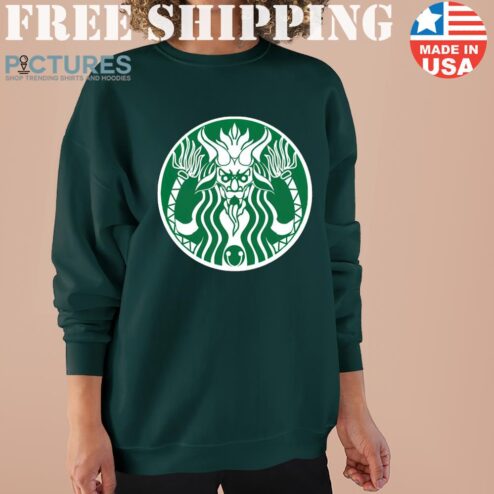 Krampus Starbucks Holiday Coffee Logo Sweater