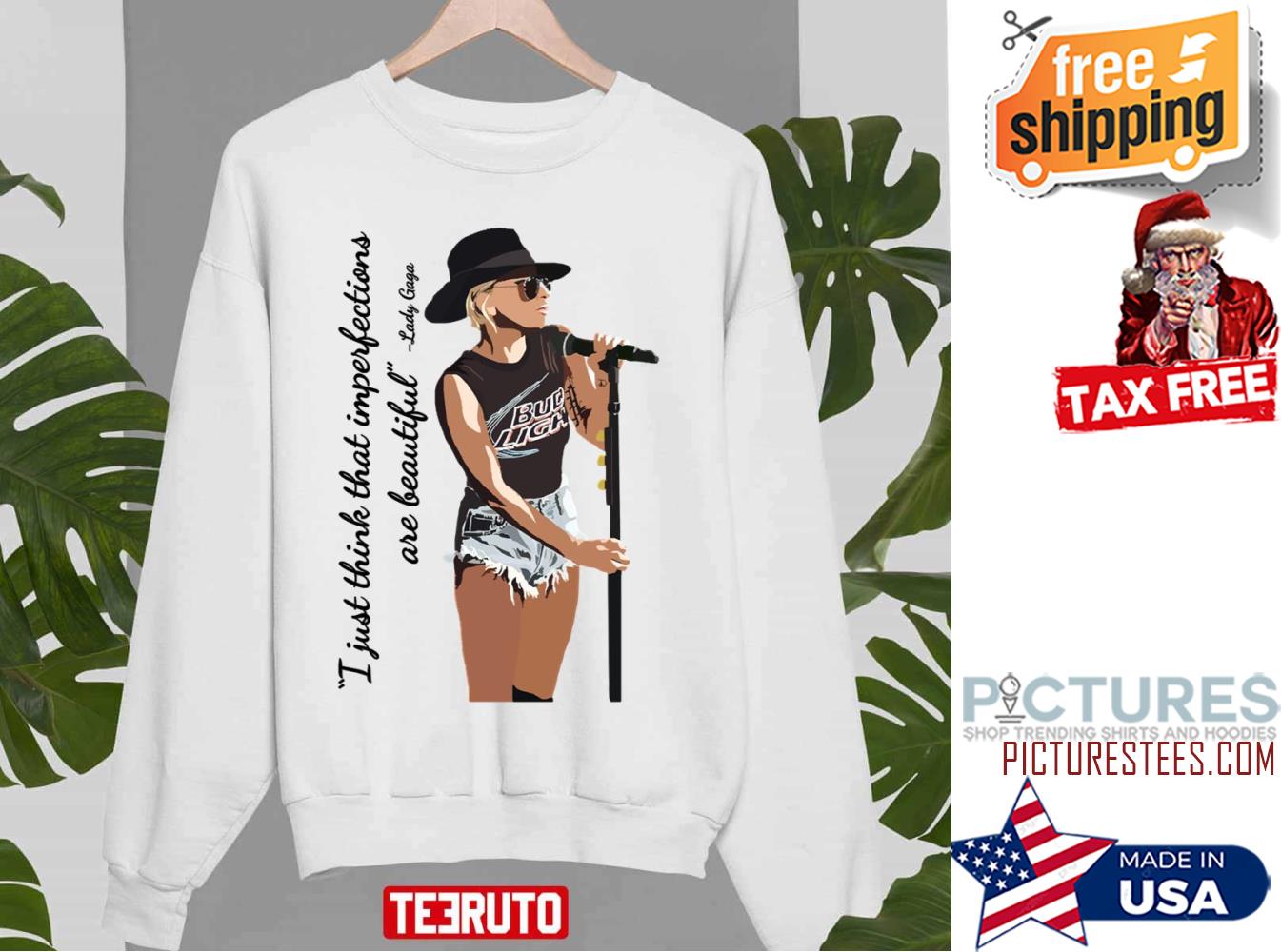 FREE shipping Lady Gaga Beautiful Imperfections Shirt Unisex tee