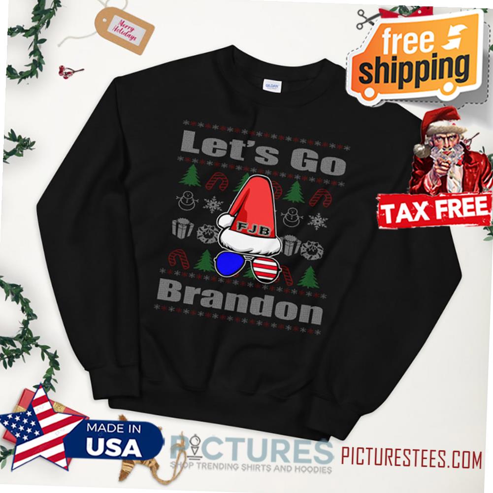 Lets Go Brandon Christmas Sweater, ugly christmas sweater, long sleeve holiday sweater, Funny christmas sweater, christmas holiday shirt