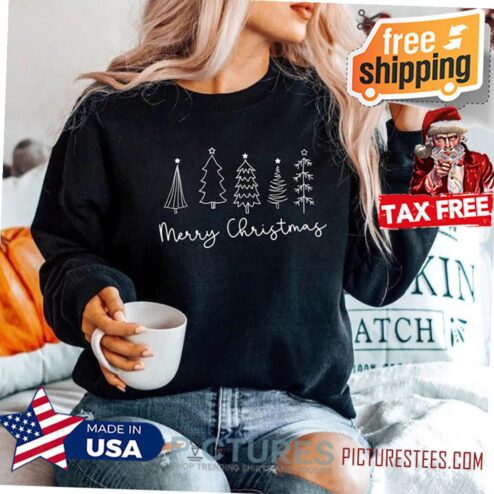 Merry Christmas Reindeer SweatShirt , Christmas Sweat Shirt Elf outfit Elf Costume Xmas Family Holiday Gift Santa Clause Red nose Reindeer