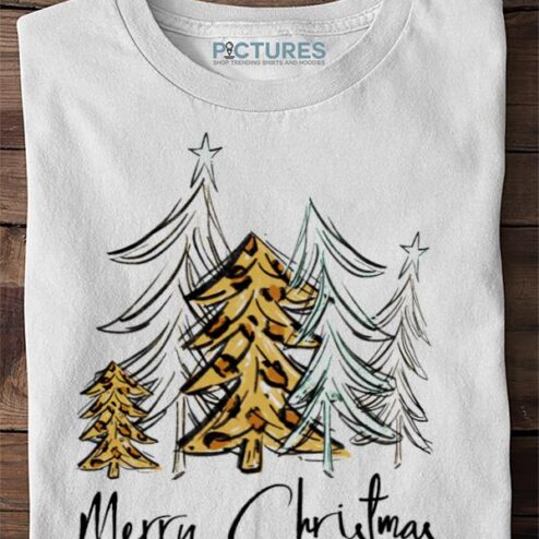 Merry Xmas Women Tree Leopard Sweater, Shirt, Hoodie