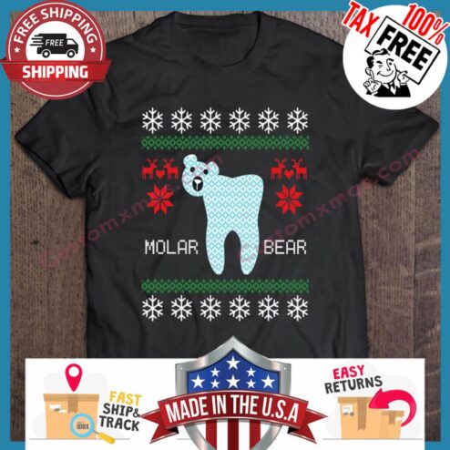 Molar Bear Dentist Christmas Ugly Xmas shirt
