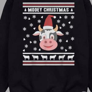 FREE shipping Mooey Christmas Cow Sweater, Unisex tee, hoodie