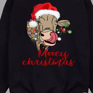 FREE shipping Mooey Christmas Cow Sweater, Unisex tee, hoodie