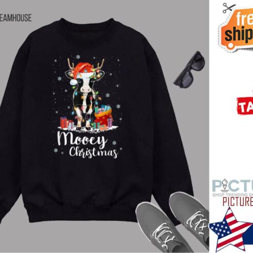 Mooey Christmas Cow Sweater