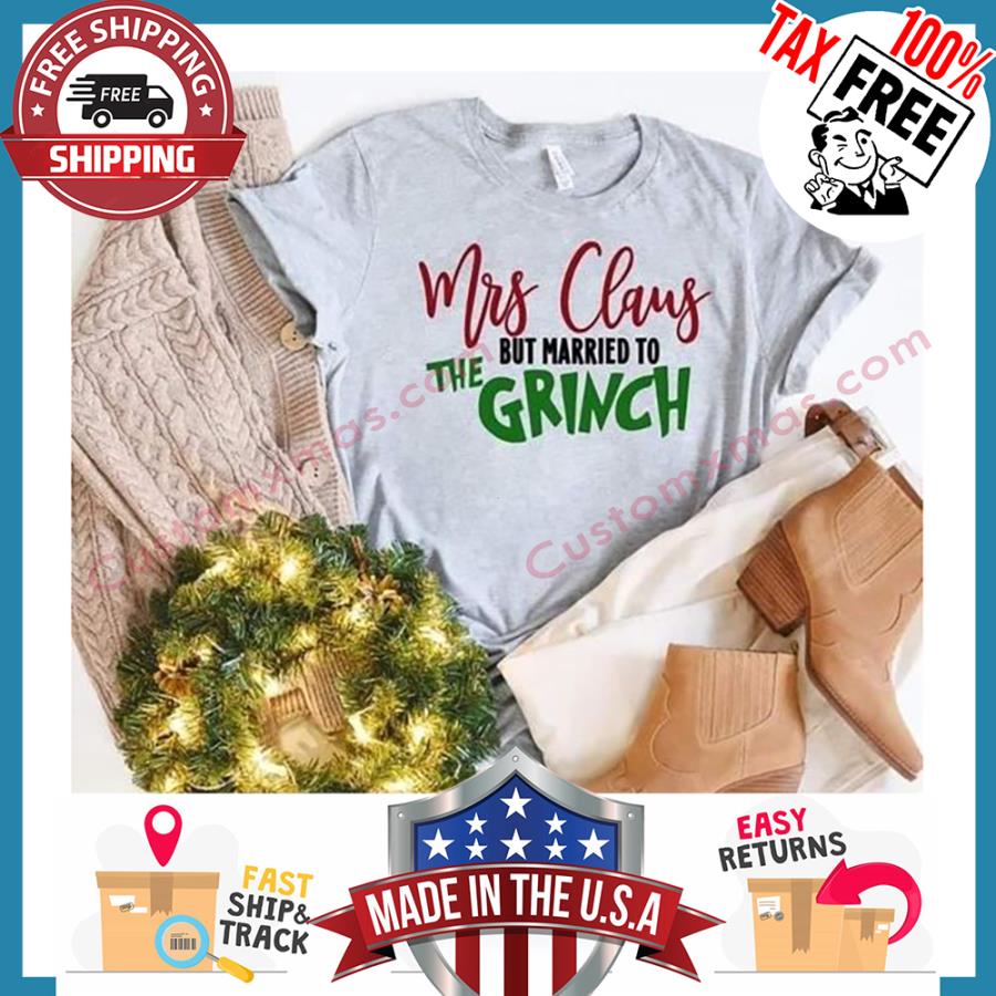 Mrs Claus But Married To The Grinch Christmas hoodie