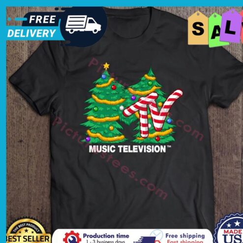 Mtv Logo Christmas Tree Music Televison shirt