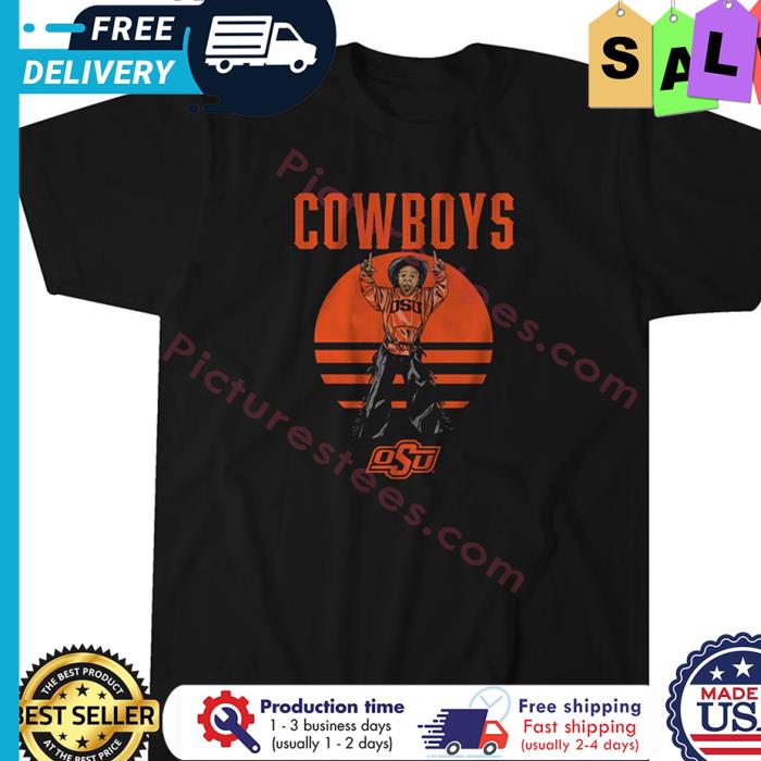 Oklahoma Cowboys OSU retro sunset shirt