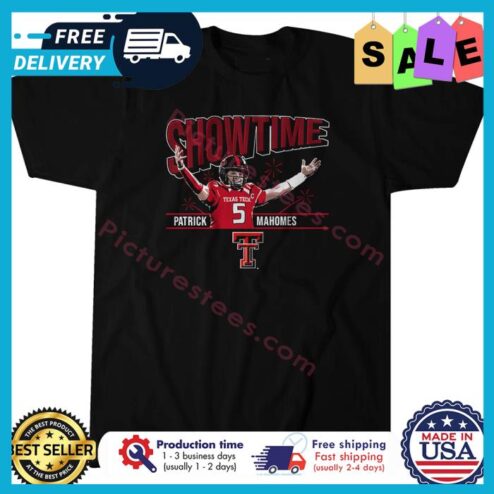 Patrick Mahomes showtime Texas Tech University shirt