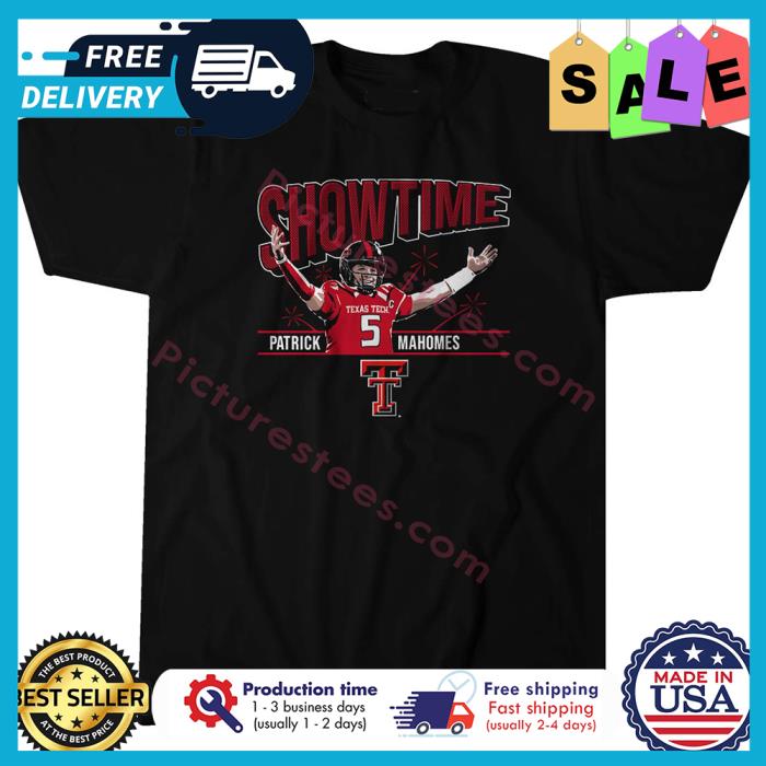 Patrick Mahomes showtime Texas Tech University shirt