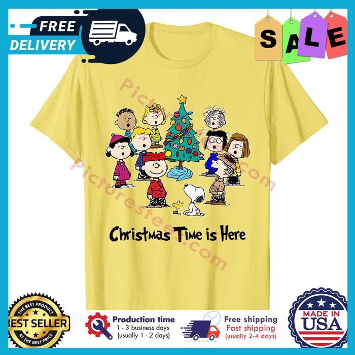 Peanuts Christmas time is here T-shirt