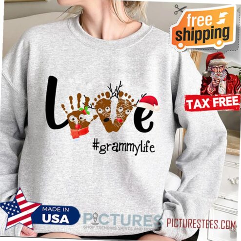 Personalized Christmas Love Grammylife Shirt, Christmas Gift, Love Christmas shirt, Santa Christmas Shirt, Grandma Christmas Shirt