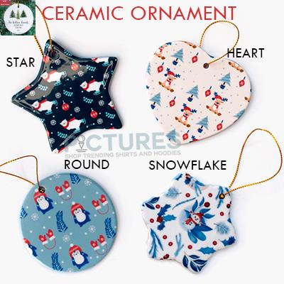 Personalized Pine trees custom name family 2021 ornament Ceramic Personalized Pine trees custom name family 2021 ornament Ceramic