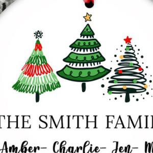 Personalized Pine Trees light christmas 2021 custom name ornament zoom ornament Personalized Pine Trees light christmas 2021 custom name ornament zoom ornament