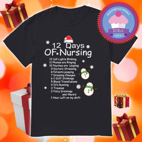 12 Days Of Nursing Christmas shirt