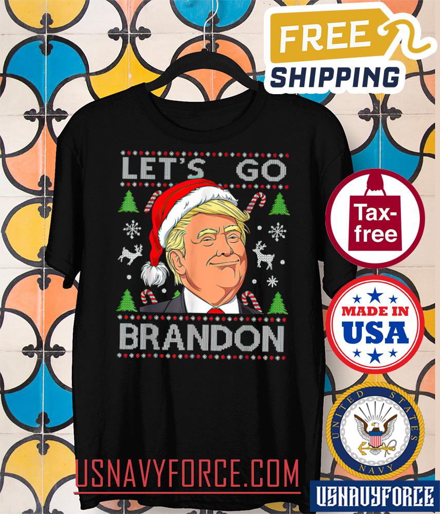 Funny Let_s Go Brandon Trump Ugly Christmas Sweater T-Shirt