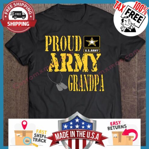 Proud Army Grandpa US Army shirt