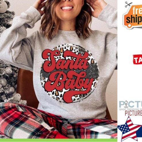 Santa Baby Christmas Retro Shirt