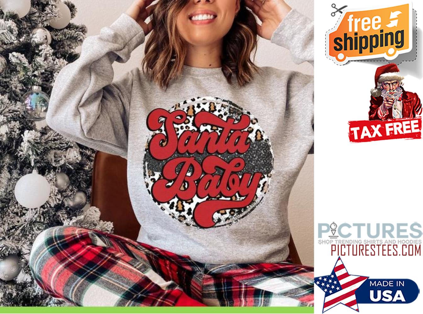 Santa Baby Christmas Retro Sweatshirt