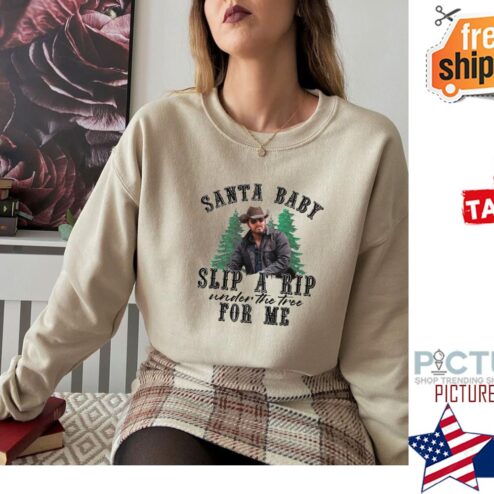 Santa Baby Slip A Rip Christmas Shirt