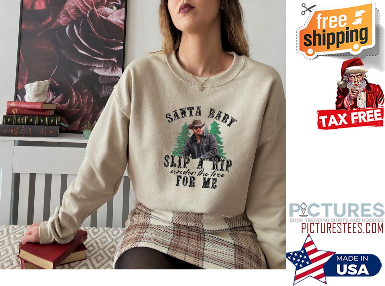 Santa Baby Slip A Rip Christmas Sweatshirt