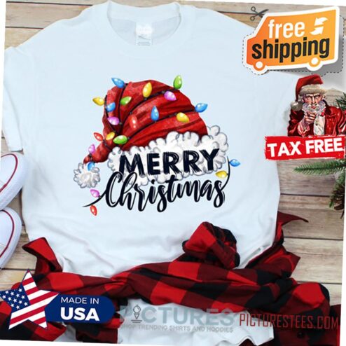 Santa Hat Christmas shirt, Santa Shirt, Christmas tee, Merry Christmas Shirt, Christmas holidays Shirt, Cute shirt for kids and adults