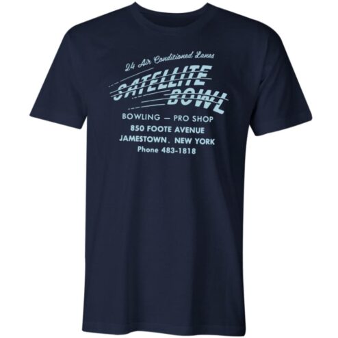 SATELLITE BOWL JAMESTOWN, NEW YORK VINTAGE BOWLING ALLEY T-shirt