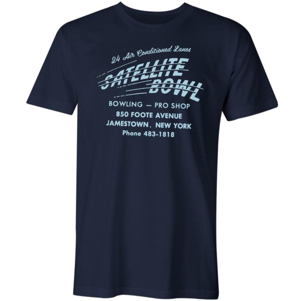 SATELLITE BOWL JAMESTOWN, NEW YORK VINTAGE BOWLING ALLEY T-shirt
