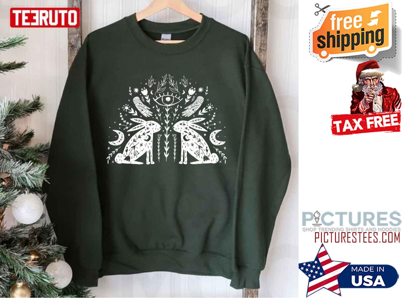 Scandinavian Folk Hares Rabbits Norse Mythology Freyja Sweatshirt