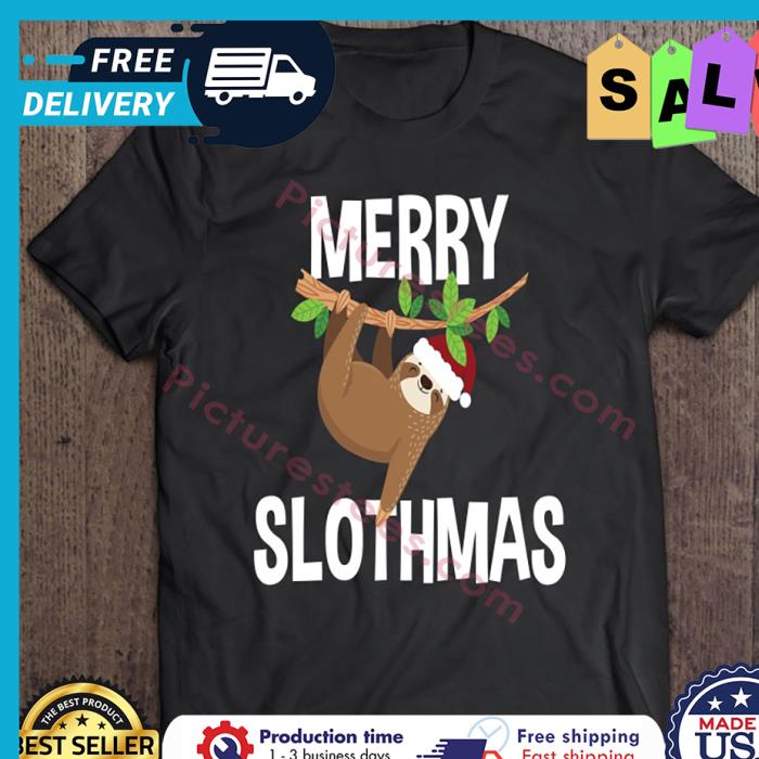 Sloth merry slothmas christmas shirt