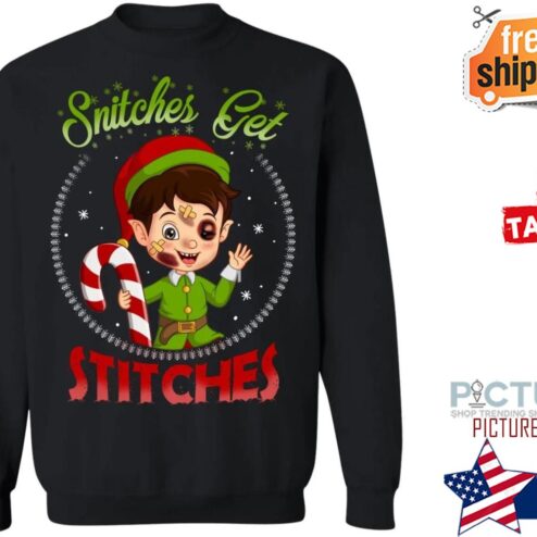Snitches Get Stitches Funny Shirt