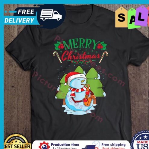 Snowman Merry Christmas Candy shirt