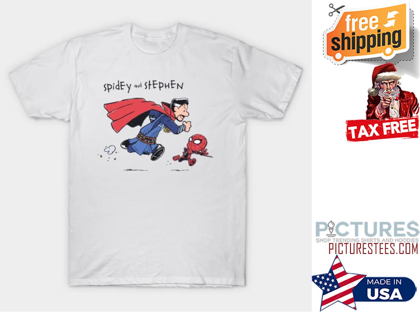 Spider-man and Doctor Stange No Way Home Calvin And Hobbes Shirt