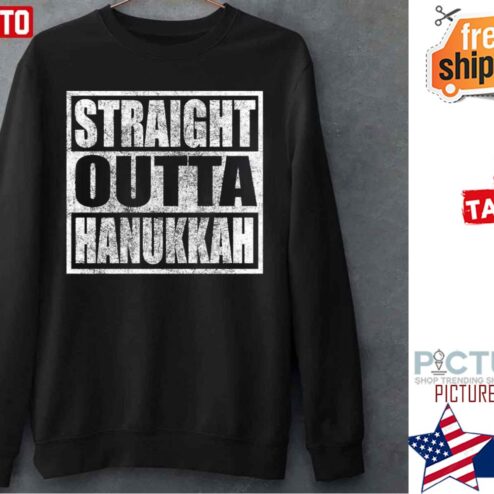 Straight Outta Hanukkah Jewish Holiday Sweater