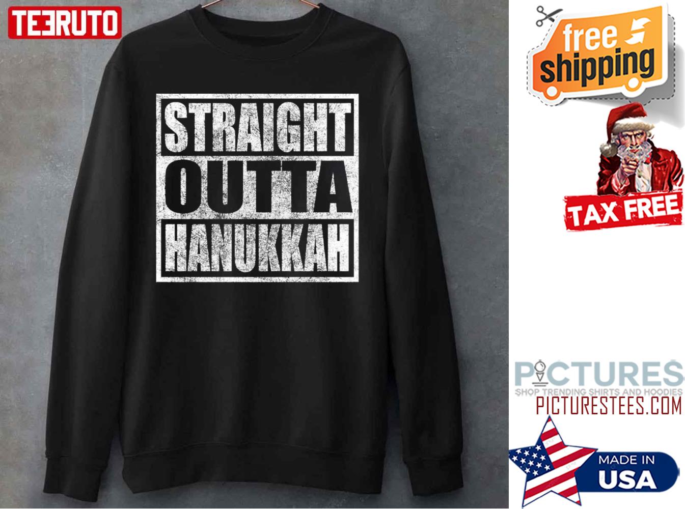 Straight Outta Hanukkah Jewish Holiday Sweater