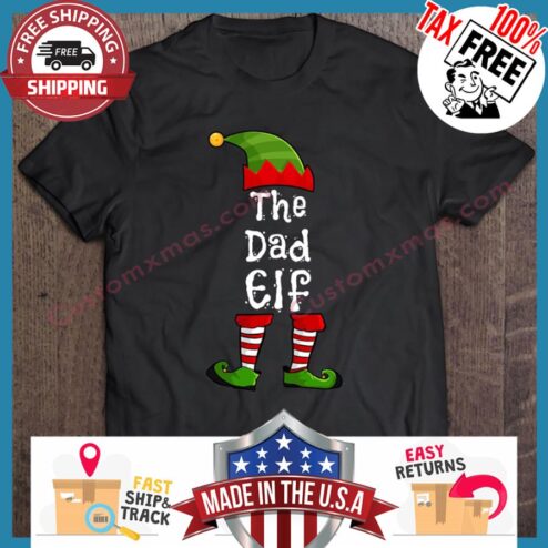 The Dad Elf Christmas shirt