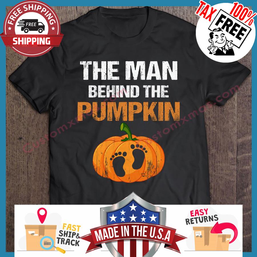 The man behind the pumpkin thanksgiving shirt
