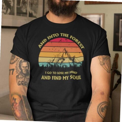 The Mountain X-mas T-shirt I Go To Lose My Mind And Find My Soul T-shirt