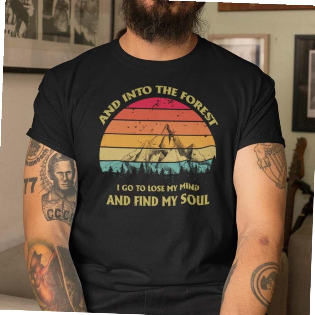 The Mountain X-mas T-shirt I Go To Lose My Mind And Find My Soul T-shirt