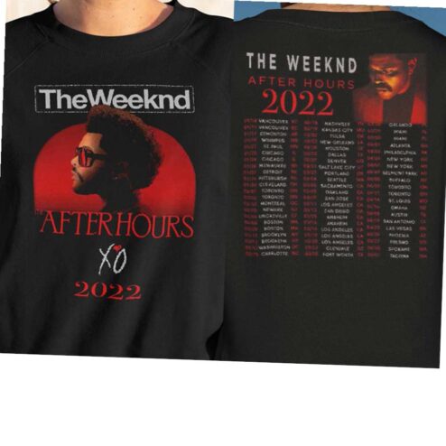 The Weeknd After Hours 2022 Concert T-shirt